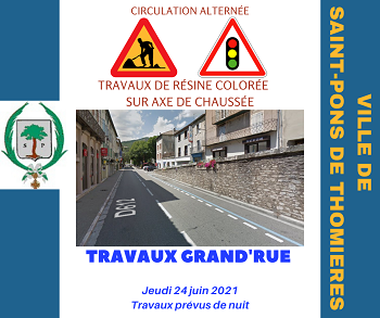 TRAVAUX SH SAINT PONS DE THOMIERES resine coloree grand rue small