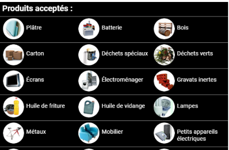 produits acceptes decheterie